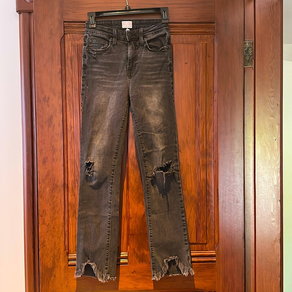 Jonathan Simkhai Charcoal Straight Leg Jeans